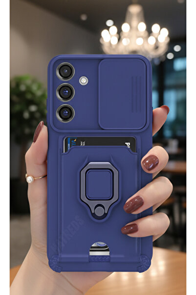 Hatreds Samsung Galaxy A26 Kılıf Lüx Tasarım Yüzüklü +İpli Lens Korumalı 3in1...