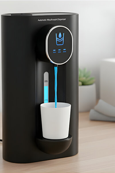 Skyline Orbion Διανομέας στοματικού διαλύματος, 540 ml, μαύρος, 2 μαγνητικά π...