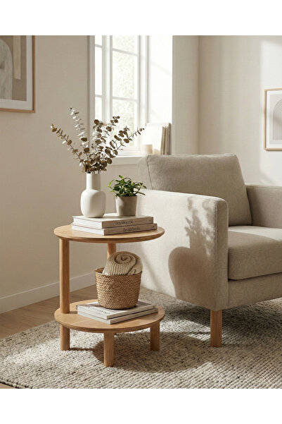 ÇMD ÇAKIR MOBİLYA DEKORASYON MİNO Sehpa MDF Lam, Ahşap Ayaklı | Modern, Ergon...