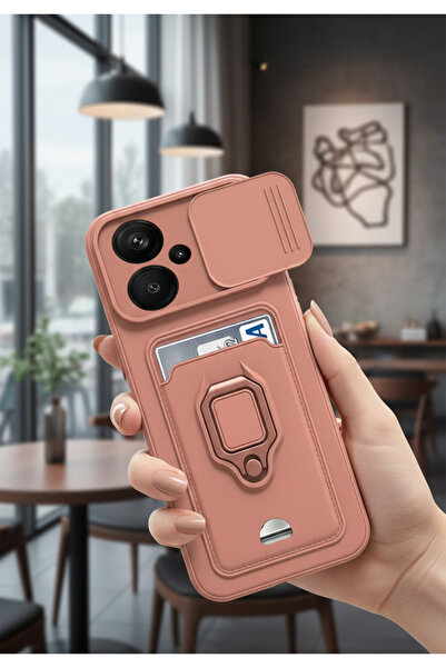 Hatreds Xiaomi Redmi Note 13 Pro Plus Uyumlu Kılıf Lüx Tasarım Yüzüklü +İpli ...