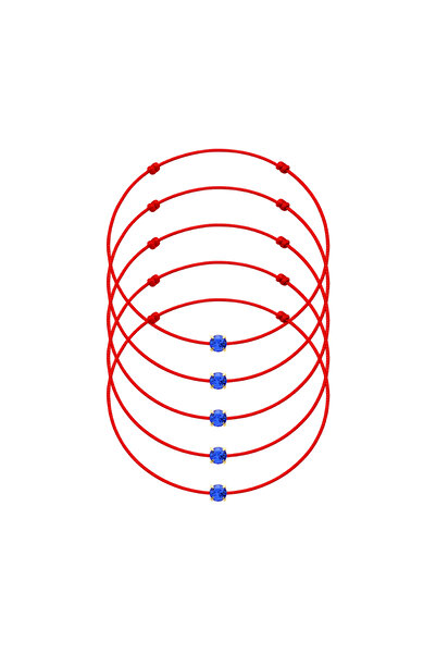MANAVA 5 x Preciosa Sapphire Gold Crystal Martisor