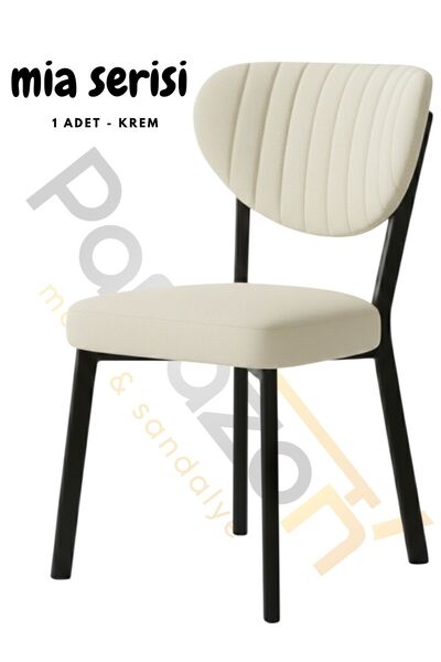 Parlazonhome Parlazon Mia Serisi Babyface Kumaş Mutfak Sandalyesi ve Yemek Ma...