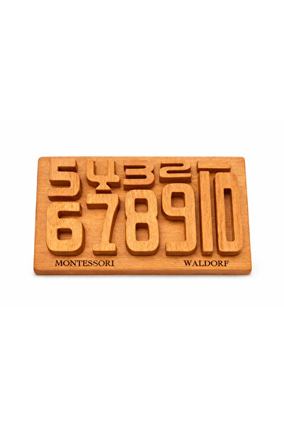 Stavye Masif Ahşap Sayı Blokları Montessori & Waldorf Öğretici Matematik Oyun...