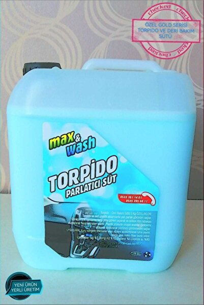 Max&Wash Max Wash silikon Torpido Parlatıcı Ve Deri Bakım Sütü Gold Serisi Ye...