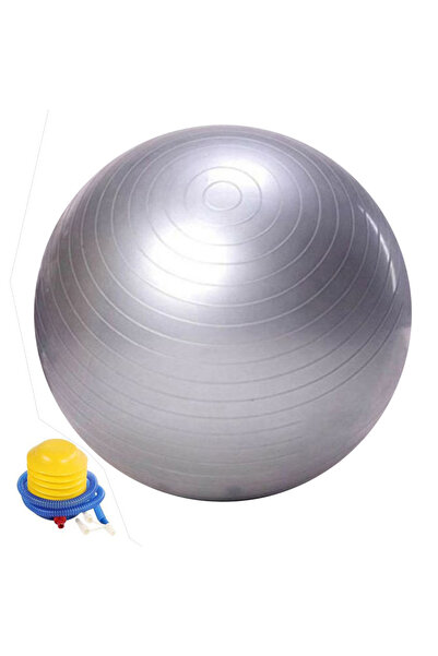 AGD Anti-burst yoga balance ball with air pump, 65cm / Gray