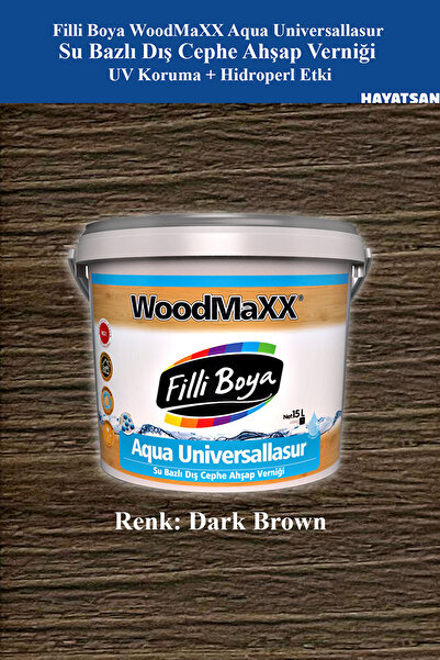 Filli Boya WoodMaXX Aqua Su Bazlı Dış Cephe Ahşap Verniği – UV ve Su Koruma
