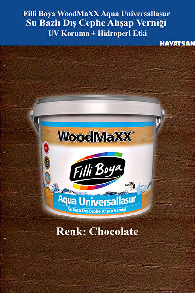 Filli Boya WoodMaXX Aqua Su Bazlı Dış Cephe Ahşap Verniği – UV ve Su Koruma