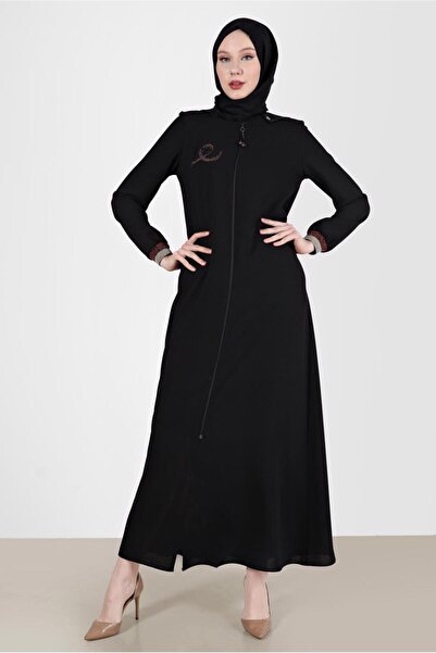 Alvina TAŞ BASKILI KAPÜŞONLU PARDESÜ 10521