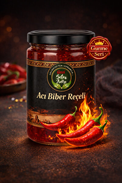 gazisofraantep Acı Biber Reçeli Katkısız, Doğal Ev Yapımı Gurme Lezzet 350 gr