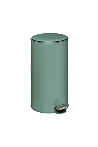 5FIVE Delta Modern Metal Pedallı, 30 L, Yeşil Renk Çöp Kutusu, Koku Filtreli,...