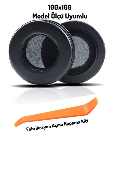 ucuzmi وسادة سماعات الأذن الإسفنجية 100x100، وسادة سماعات 100 مم، إسفنجة سماع...