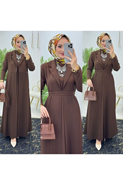 FIRSTESLEM تصميم فستان نسائي ومجموعة عباية مزدوجة