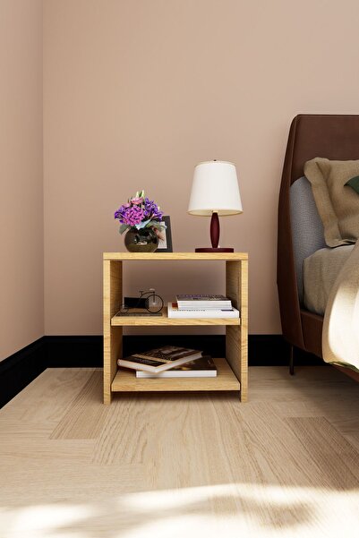 Mirobi Eko Komodin Yan Sehpa Dekoratif Çam