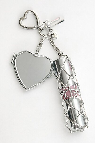 Pater Paulie Lip Gloss Mirror Bag Charm with Retractable Lid