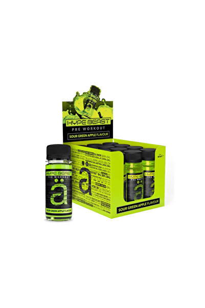 Nano Supps نانو سبس - هايب بيست شوت ما قبل التمرين (12 حبة) - تفاح اخضر حامض