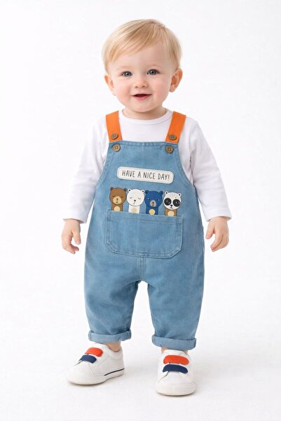 RAPAPA Baby Long Sleeve T-Shirt and Colorful Suspender Salopet Set 0322