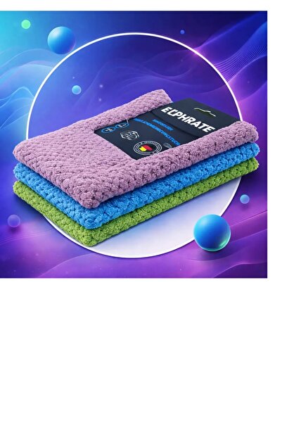 EUPHRATE KFZ 3'lü Fırsat Mikrofiber Cila Bezi Desenli 32x32cm (E31-3232-250)