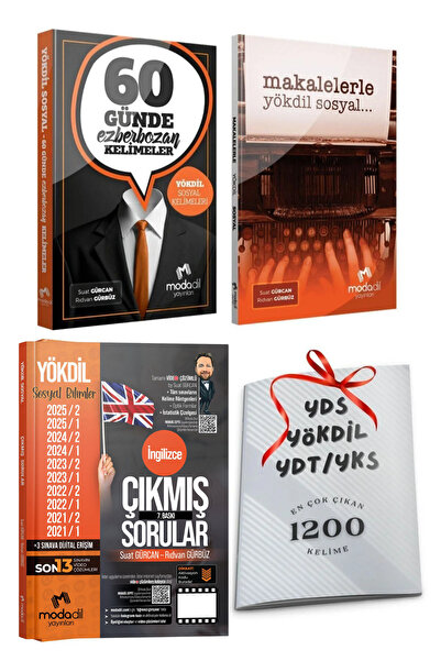 Modadil Yayınları Yökdil Sosyal 60 Günde Ezberbozan Kelimeler-Çıkmış Sorular-...