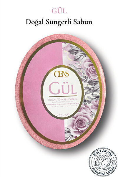 Oens Gül Özlü Süngerli Sabun Cilt Yumuşatıcı Ve Canlandırıcı 120g