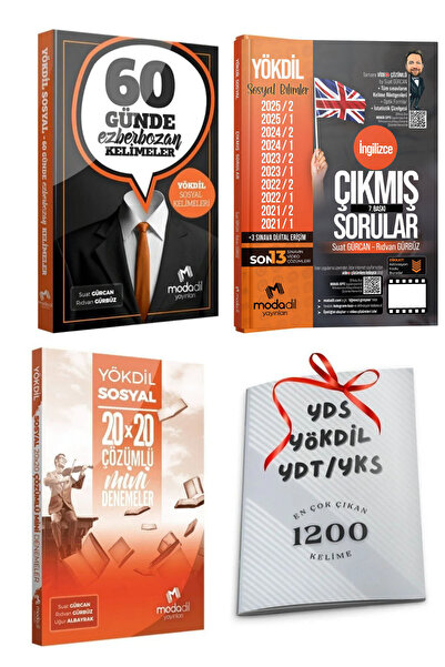 Modadil Yayınları Yökdil Sosyal 60 Günde Ezberbozan Kelimeler-Çıkmış Sorular-...