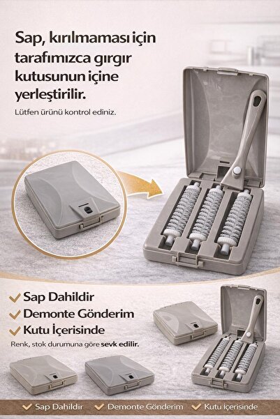 VENON 🌻Saplı Halı ve Kilim Gırgırı Manuel Temizlik Süpürgesi Sessiz Kolay Ku...