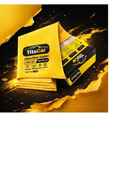 titocar Mikrofiber Güderi Bez Sarı 101 50x70 cm