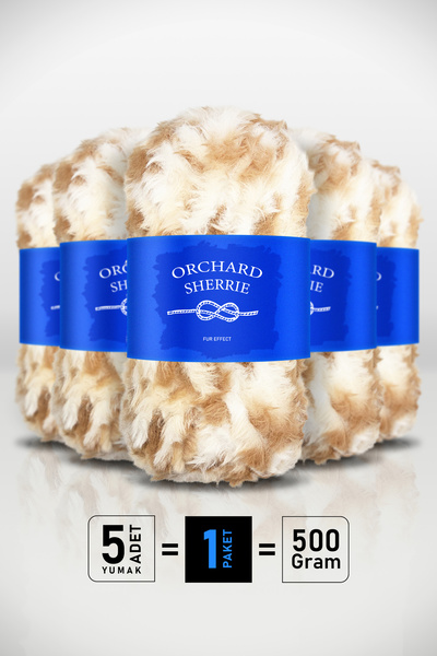 Orchard Sherrie Ανοιχτόχρωμη Λεοπάρ Νήμα - Πακέτο 5 τεμαχίων - 100γρ/60μ - Νή...