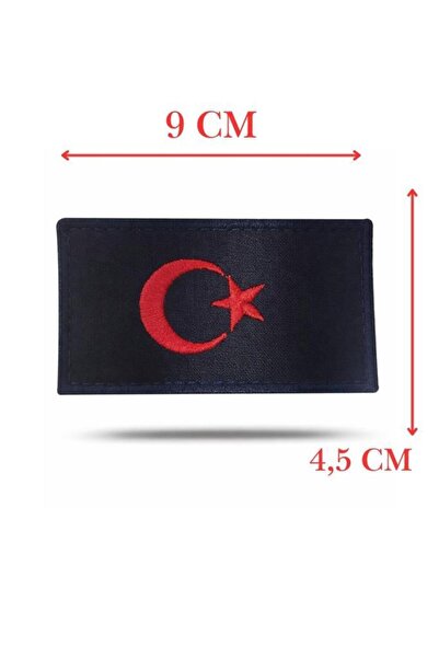 SINGLE SWORD Flag Embroidery Patch - Peç 10 cm X 4.5 cm