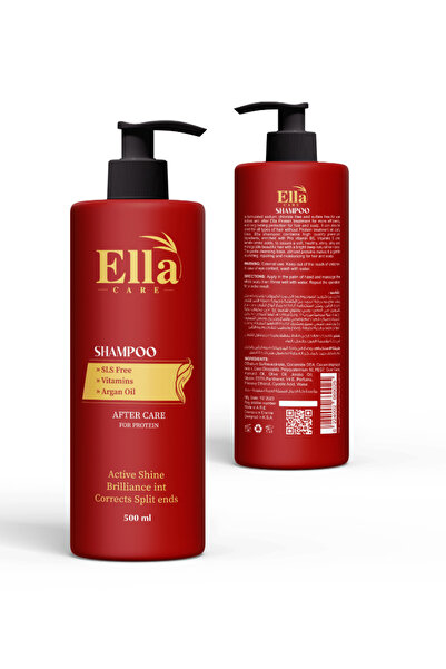 ella care Shampoo with Almond Oil and Jojoba Oil, 500 ml