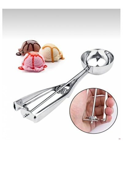 Kitchen Pembelia Çelik Lüx Top Şeklinde Dondurma Kaşığı