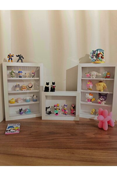 Home Küçük Araba Rafı Minyatür Anı Çerçevesi Raflı 30 X 20 Plastik Camlı Raf ...