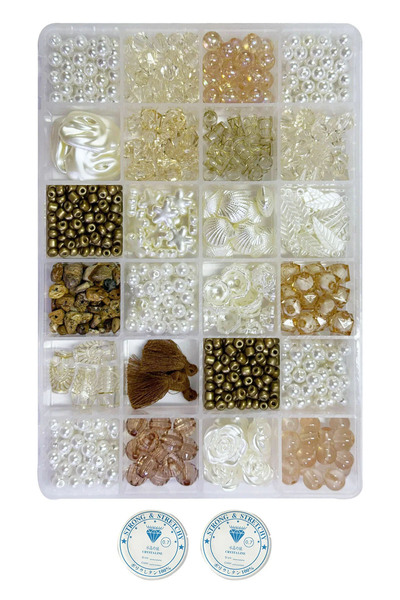 By MO Accessories مجموعة هواية صنع المجوهرات للموسم الجديد مع خرز أكريليك وزج...