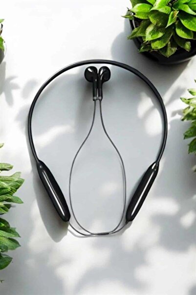 Kanonik Education سماعة رأس بلوتوث سلكية بحزام رقبة سلكي مع شاشة رقمية 60 ساعة