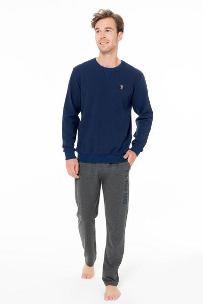 U.S. Polo Assn. Costum de pijama pentru bărbați, de iarnă, cu 2 fire, pentru ...