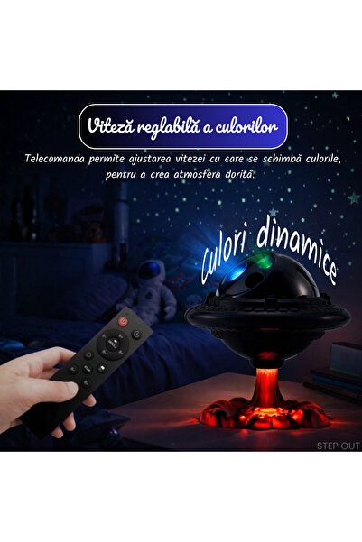 OEM Lampă de noapte cu proiecție de galaxie și stele OZN