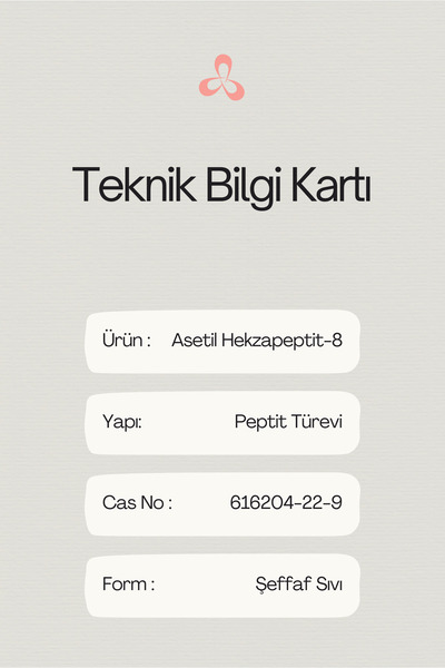 Nadir Kimya Asetil Hekzapeptit-8 50 Gr - (Acetyl Hexapeptide-8) - Kozmetik Hammadde