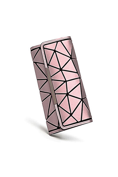 OEM Women's wallet, -leather, geometric print, snap closure, 14 compartments,...