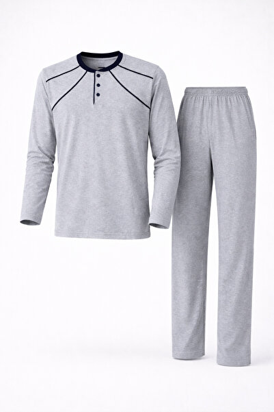 Mutlu City Men's Interlock Comfortable Fit Zero Collar High Quality Cotton Pa...