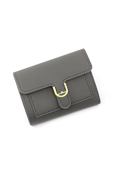 OEM Portofel de damă, piele ecologică, închidere cu cataramă și capsă, compar...