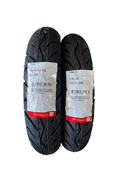 IRC 90/90-12 3.50-10 Mb-77 Ön Arka Lastik Takımı 2023 Tarihli
