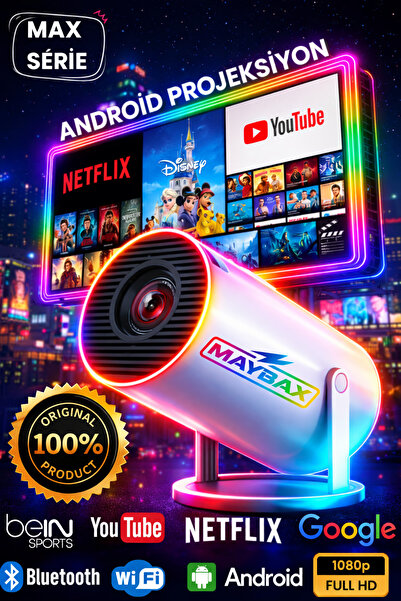 Maybax FULL HD, USB HDIM Bağlantı ile Ev Sineması ve Açık Hava Etkinlikleri İ...