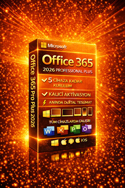 MICROSOFT Office 365 Pro Plus 2026 Lisans Üyeliği - Word, Excel, Onenote, Out...