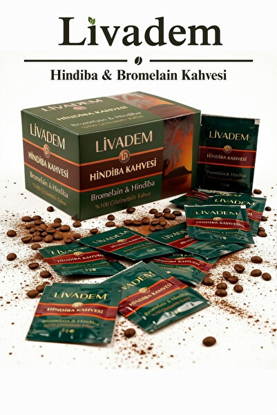 Livadem Hindiba & Bromelain İnulin Form Kahvesi 30'lu Tek Kullanımlık Paket 3...