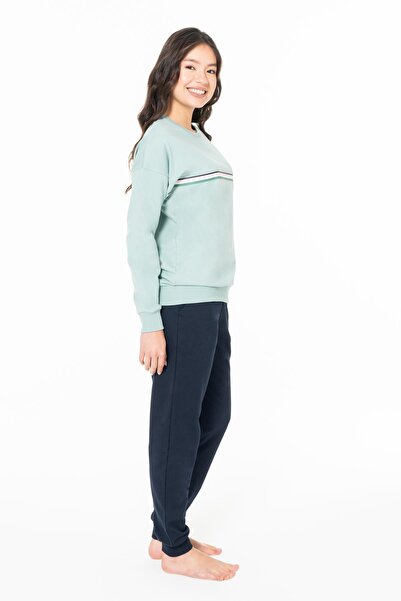 U.S. Polo Assn. Costum de pijama pentru femei, cu 2 fire, pentru iarnă, pentr...