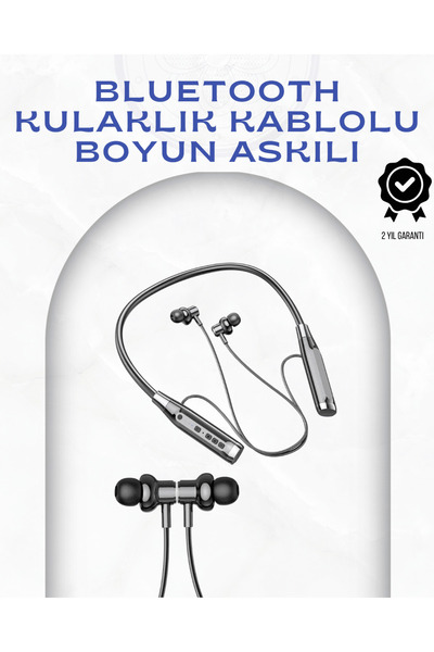 Kanonik Education سماعات رأس لاسلكية مع حزام للرقبة - 120 ساعة من الاستمتاع ب...