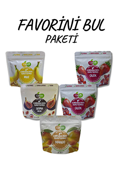 Fair Dry Freeze Dried "Favorini Bul 5' li Paket" - Dondurularak Kurutulmuş, K...