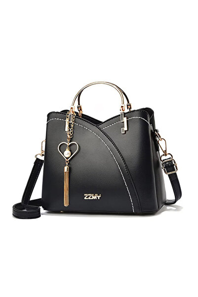 OEM Women's tote bag with removable strap, multiple compartments, heart penda...