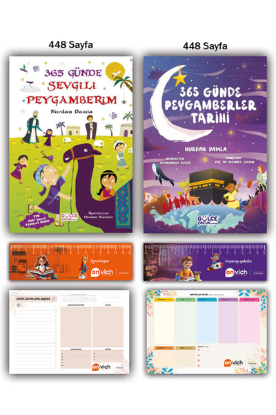 Timaş Çocuk 365 Günde Sevgili Peygamberim - Peygamberler Tarihi Set 2 Kitap (...