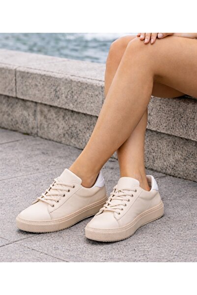 TwoEgoist Kadın Hakiki Deri Günlük Spor Ayakkabı Sneakers