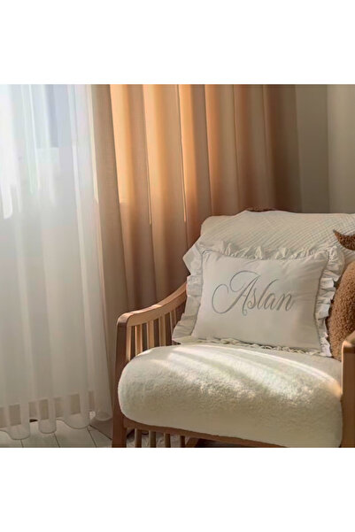EsimaTasarım İsim İşlemeli Yastık Kılıfı 35x45